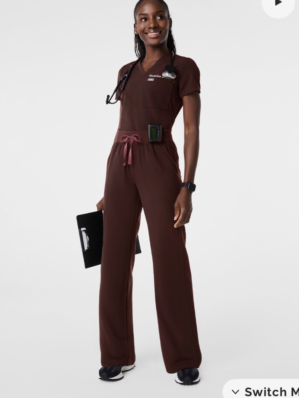 NEW Espresso Wide-Leg Drawstring Pants - Picture 2 of 4